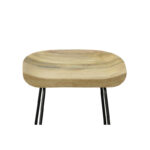 Solid Wood Bar and Counter Stools with Classic Minimal Design (Set of 2) - Image 9