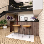 Solid Wood Bar and Counter Stools with Classic Minimal Design (Set of 2) - Image 6