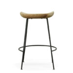 Solid Wood Bar and Counter Stools with Classic Minimal Design (Set of 2) - Image 4