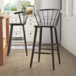 Sheffield Classic Solid Wood Counter Stools for Dining & Bar Spaces (Set of 2)