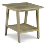 Solid Wood Side Table with Natural Finish and Simple Modern Design - Image 2