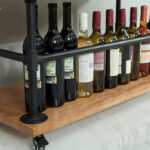 ElevateCraft Solid Wood Bar Cart - Image 4