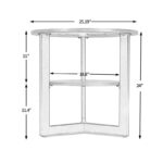 Solid Wood Top Side Table in Light Brown Finish for Modern Homes - Image 4