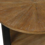 Solid Wood Top Side Table in Light Brown Finish for Modern Homes - Image 3