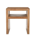 Solid Wood Side Table with Natural Finish and Compact Modern Look - Image 4