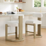 Solid Wood Counter Stool for Kitchen & Dining Spaces