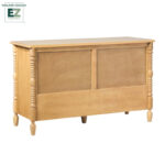Solid Sheesham Wood Spindle Chest with 6 Storage Drawers for Bedroom - Image 5