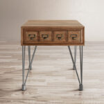 Solid Wood Top End Table with Built-In Storage for Living Room and Bedroom Corners - Image 7