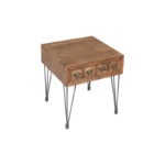 Solid Wood Top End Table with Built-In Storage for Living Room and Bedroom Corners - Image 6