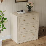 Solid Sheesham Wood Chest with 3 Drawers for Bedroom Storage - Image 9