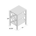 Solid Wood End Table with Smooth Natural Finish and Modern Form - Image 6