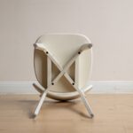 Contemporary Solid Oak Dining Chair in Classic White Finish - Image 5