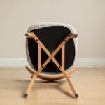 Royal Heritage Solid Oak Wood Dining Chair in Pear White Finish - Image 3