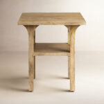 Solid Wood End Table with Smooth Natural Grain Finish - Image 5
