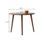 Handcrafted Walnut Solid Wood Oval Coffee Table for Modern Indian Homes - Image 4