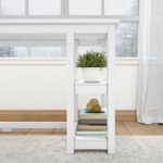 Solid Wood Corner Desk with Storage Shelves for Study and Work - Image 6