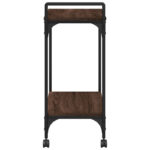 Compact Engineered Wood Kitchen Service Trolley – 23.8" × 12.2" × 28.5" - Image 5