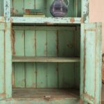 Vintage Turquoise Wooden Dresser Storage Unit - Image 5