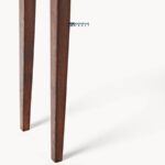 Minimalist Solid Wood Console Table – Walnut Brown Finish - Image 4