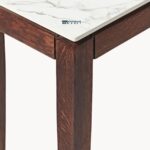 Minimalist Solid Wood Console Table – Walnut Brown Finish - Image 5