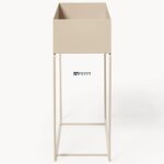 Modern Storage Side Table with Raised Tray Top - Image 5