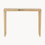 Solid Wood Console Table with Drawer – Natural Oak Finish - Image 4