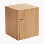Minimal Solid Wood Cube Side Table - Image 3