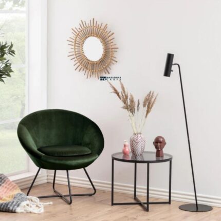 Modern Velvet Accent Single Seater Chair