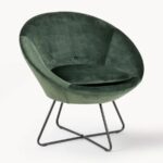 Modern Velvet Accent Single Seater Chair - Image 3