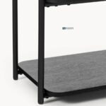 Industrial Metal Study Desk with Side Storage - Image 2