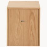 Minimal Solid Wood Cube Side Table - Image 2