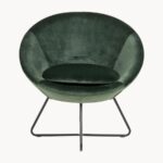 Modern Velvet Accent Single Seater Chair - Image 4