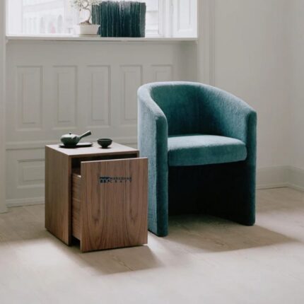 Solid Wood Storage Cube Side Table