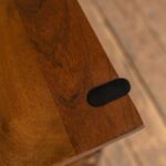 Conrad Acacia Wood Console Table with Umber Finish and Black Metal Frame - Image 5