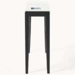 Console Table with Marble Top – Dark Wood Frame - Image 5