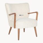 Wooden Accent Single Seater Chair - Image 3