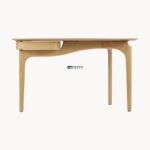 Designer Solid Wood Writing Desk with Curved Frame - Image 3