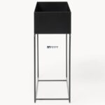 Metal Storage Side Table with Open Tray - Image 4