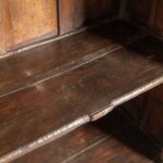 Vintage Blue Wooden Glazed Almirah with Drawers - Image 2