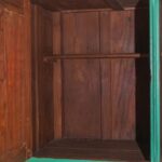 Green & Yellow Vintage Wooden Dresser Unit with Mirrored Doors - Image 2