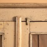 Cream Vintage Wooden Display & Storage Cabinet with Glass Panels - Image 4