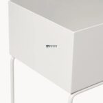 Metal Planter Side Table with Open Storage Tray - Image 4