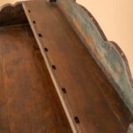 Wooden Vintage Glazed Cabinet with Shelves - Image 4