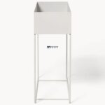 Metal Planter Side Table with Open Storage Tray - Image 5