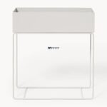 Metal Planter Side Table with Open Storage Tray - Image 2