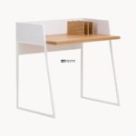 Minimalist Compact Study Desk with Metal Frame - Image 2