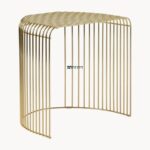 Wireframe Accent Side Table with Round Top - Image 3