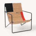 Modern Canvas Sling Metal Lounge Single Seater Chair - Image 3