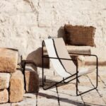 Canvas Sling Metal Single Seater Lounge Chair
