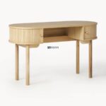 Modern Solid Wood Study Desk with Dual Drawers - Image 4
